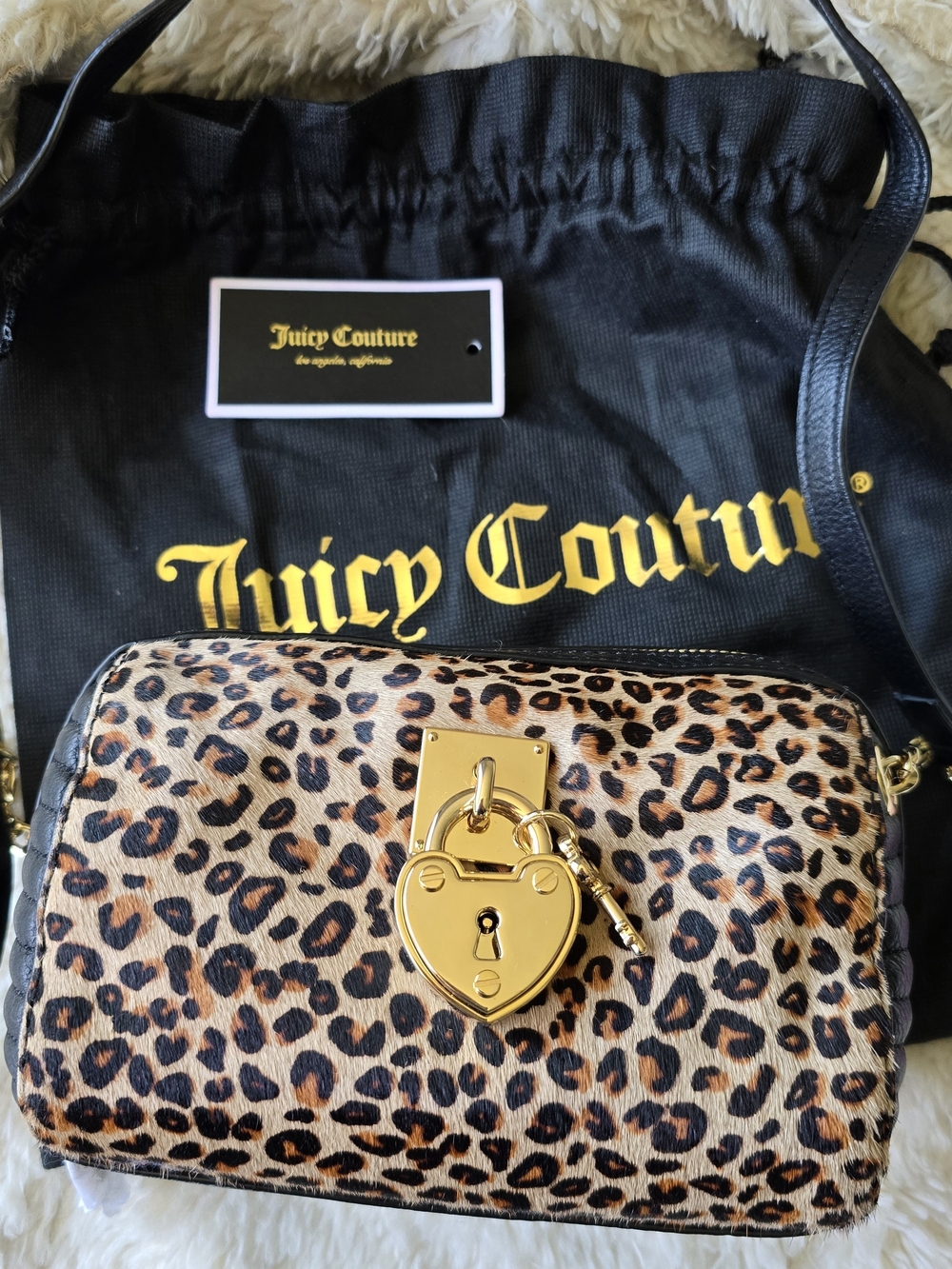 Juicy Couture Robertson 2012 Crossbody Bag With Genuine Leather And Calf Hair
